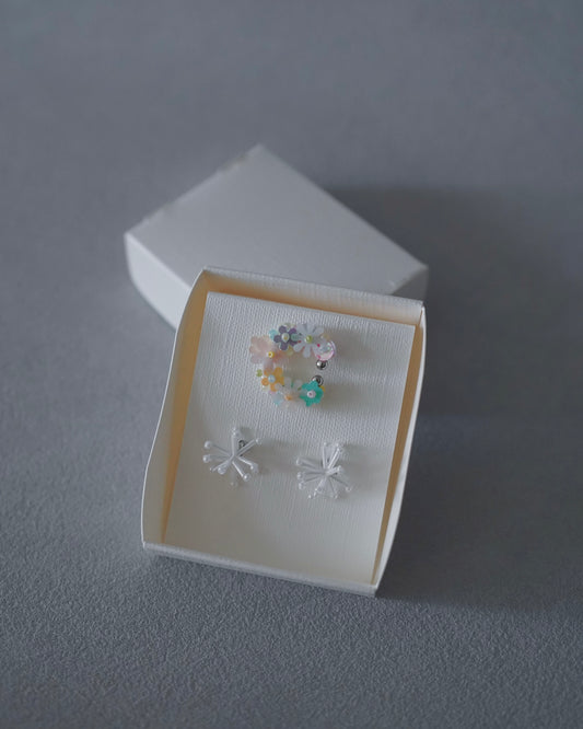 【優惠組合】Hana 耳扣 x 花火的光芒 耳環