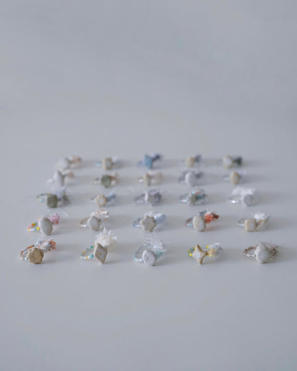 【現貨】Deerahat x 苜苜 Muk Muk 聯名系列 - 寶石陶鑑｜流れ星 戒指