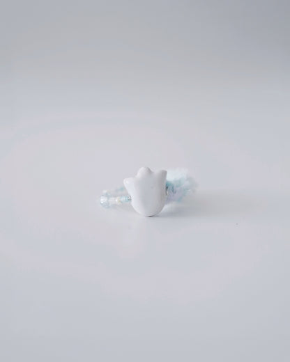 【現貨】Deerahat x 苜苜 Muk Muk 聯名系列 - 寶石陶鑑｜流れ星戒指 鬱金香( ၴႅၴ