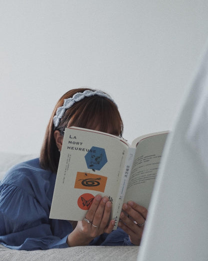 丸太郎髮帶 ｜藍色系