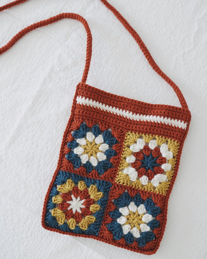 老奶奶方格斜背包｜客製款