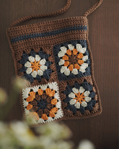 老奶奶方格斜背包｜客製款